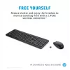HP 230 Bezvadu tastatūras un peles komplekts, pilna izmēra, RF bezvadu, membrānas, melns, pele iekļauta