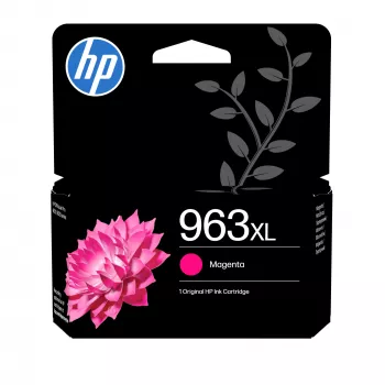 HP 963XL oriģinālā tintes kasetne, augstas ietilpības, magenta, pigmenta tinte, 23.25 ml, 1 gab.