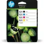 HP 924 CMYK oriģinālās tintes kasetnes 4 komplektā, standarta iznākums, melna, ciāna, fuksīna, dzeltena, 4 gab., 500 lappuses, 400 lappuses, viens iepakojums