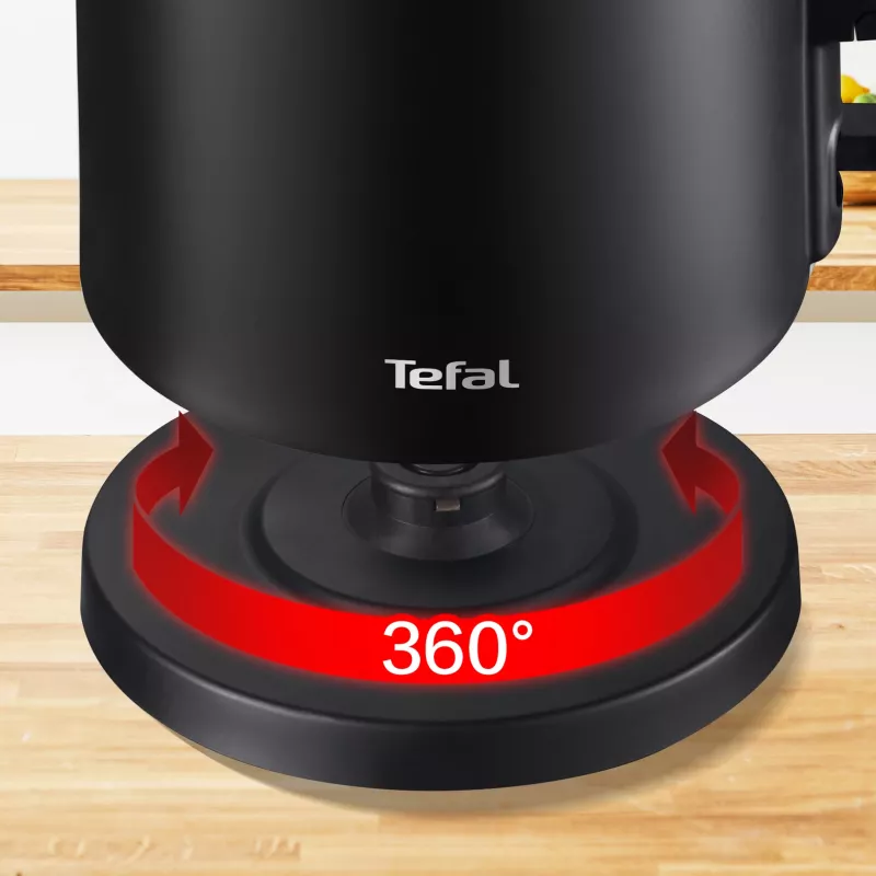 Tefal Thermo Protect KO1408E0 elektriskā tējkanna 1.5 L 1500 W Melna