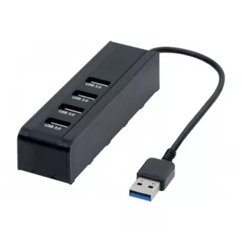 Hypertec 021306 USB 3.2 Gen 1 (3.1 Gen 1) Type-A 5000 Mbit/s Melns USB centrmezgls