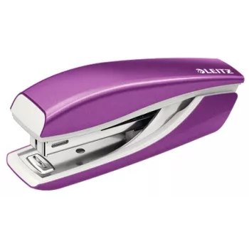 Leitz NeXXt WOW metāla mini skavotājs, 10 loksnes, violets, P2, metāls, plastmasa, 80 g/m², 3.5 cm