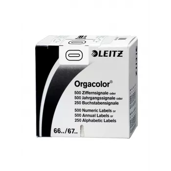 Leitz Orgacolor pašlīmējošā etiķete Noapaļots taisnstūris Balta