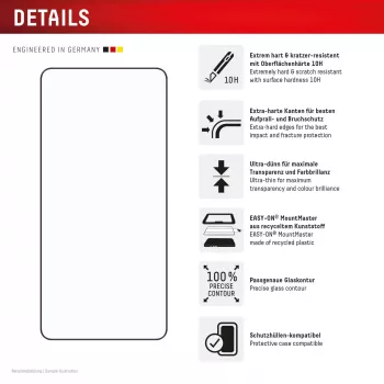 Displex Premium ekrāna aizsargstikls (Pilns pārklājums, 10H) Samsung S26, Full Cover
