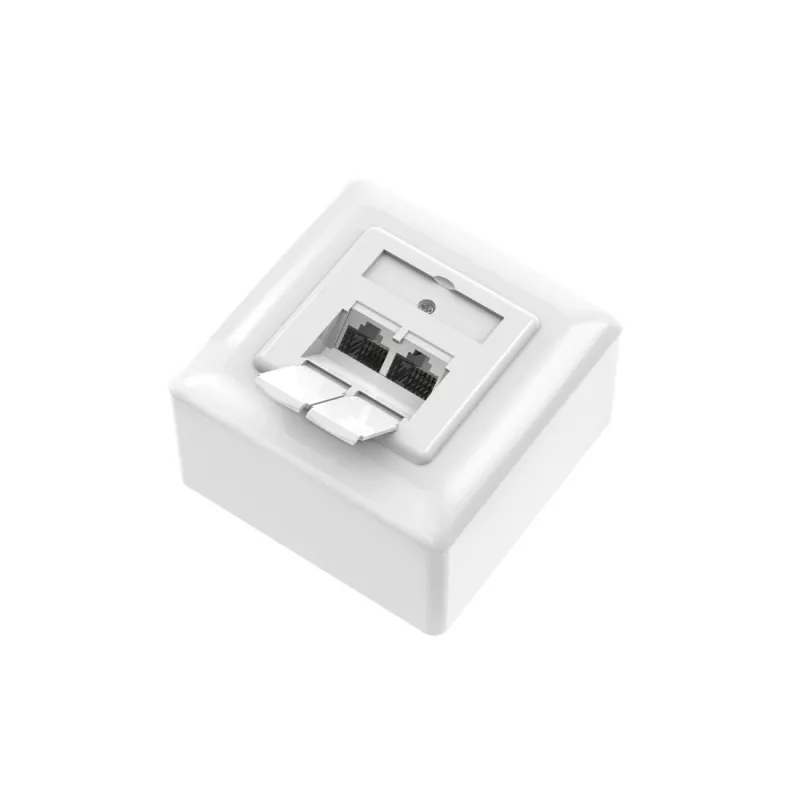 Hama 00300029 kontaktligzda 2 x RJ-45 balta