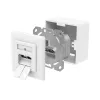 Hama 00300029 kontaktligzda 2 x RJ-45 balta