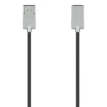 Hama Ultra-Slim HDMI kabelis 2 m HDMI Type A (Standard) Melns, Sudrabs