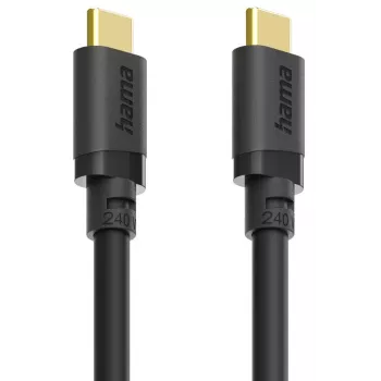 Hama 00202009 USB kabelis USB 3.2 Gen 1 (3.1 Gen 1) 1.5 m USB C 5 Gbit/s 240 W Melns