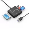 Hama 00200148 karšu lasītājs USB 3.2 Gen 1 (3.1 Gen 1) Type-A/Type-C Melns