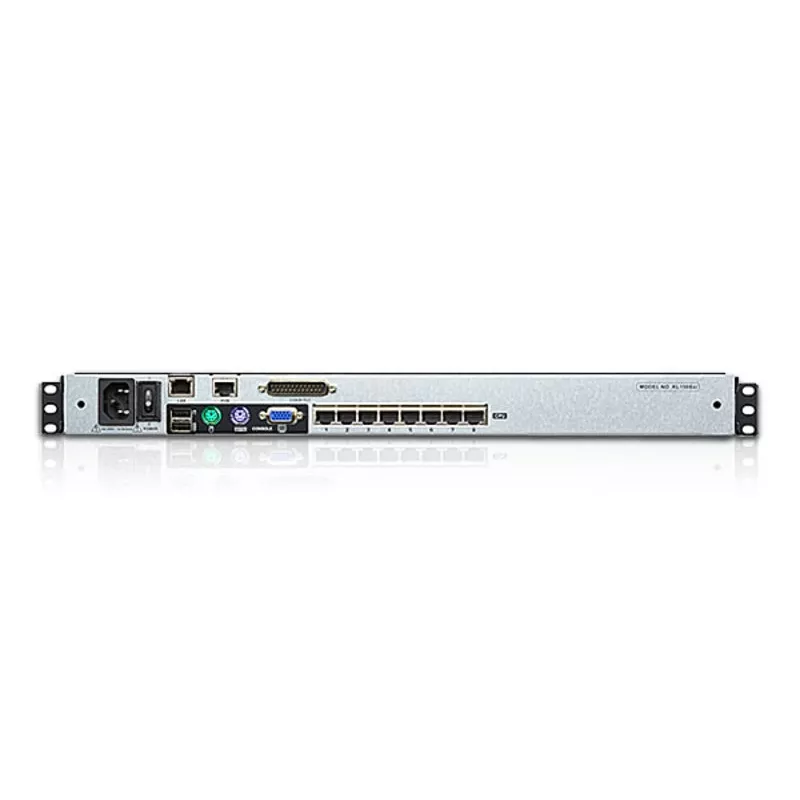 ATEN KL1508AiN 8-Portu divu sliežu LCD KVM pār IP konsoles statīvs