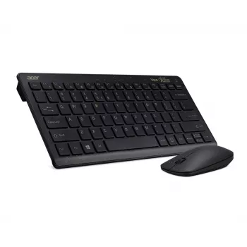 Acer Chrome bezvadu tastatūras un peles komplekts, RF, QWERTY, melns