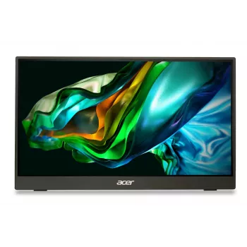Acer PM161QBbmiuux Pārnēsājamais monitors Melns 39,6 cm (15,6 collas) LCD 1920 x 1080 pikseļi