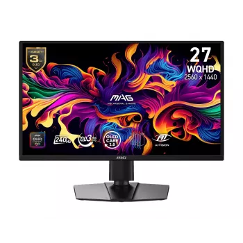 MSI MAG 272QPDE QD-OLED X24 dators monitors 67,3 cm (26,5 collas) 2560 x 1440 pikseļi Wide Quad HD Melns