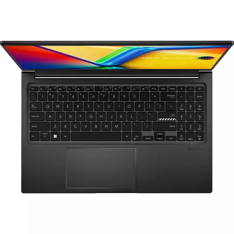 ASUS Vivobook 15 OLED M1505YA-L1394W AMD Ryzen™ 7 7730U Klēpjdators 39.6 cm (15.6 collu) Full HD 16 GB DDR4-SDRAM 512 GB SSD Wi-Fi 6E (802.11ax) Windows 11 Home Melns