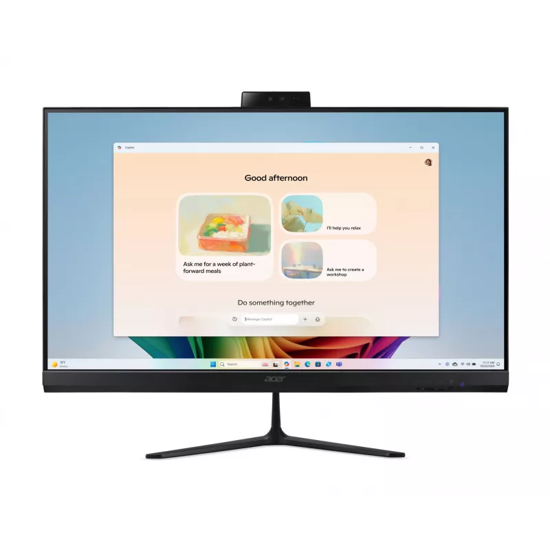 Acer Aspire C27B AI AR7432 NL Copilot+ PC AMD Ryzen™ AI 5 350 68.6 cm (27 collas) 1920 x 1080 pikseļi All-in-One dators 32 GB DDR4-SDRAM 1 TB SSD Windows 11 Home Wi-Fi 6E (802.11ax) Melns
