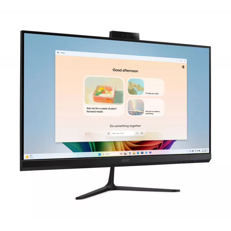 Acer Aspire C27B AI AR7432 NL Copilot+ PC AMD Ryzen™ AI 5 350 68.6 cm (27 collas) 1920 x 1080 pikseļi All-in-One dators 32 GB DDR4-SDRAM 1 TB SSD Windows 11 Home Wi-Fi 6E (802.11ax) Melns
