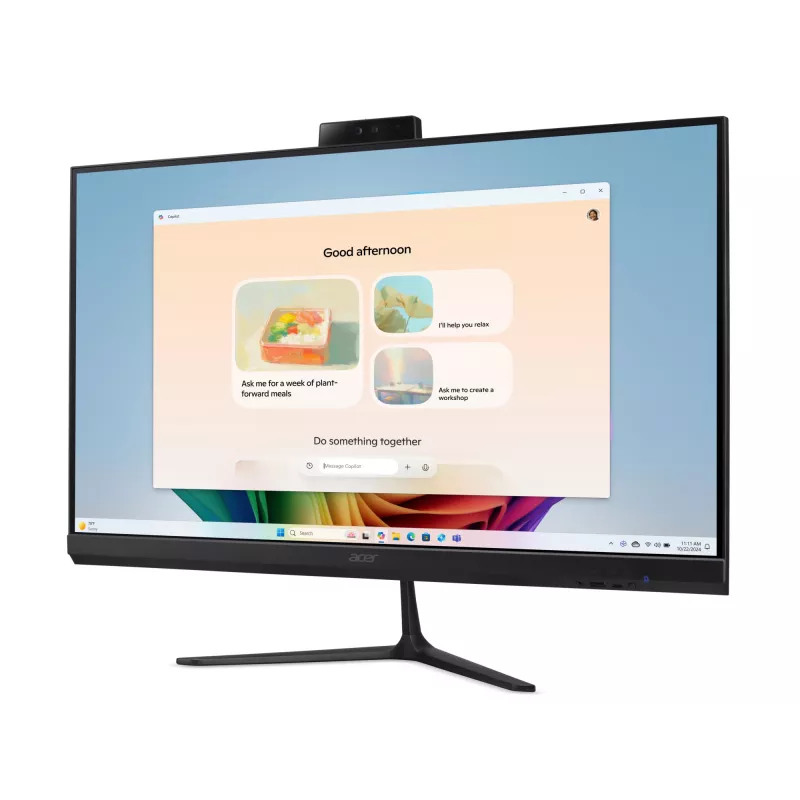 Acer Aspire C27B AI AR7432 NL Copilot+ PC AMD Ryzen™ AI 5 350 68.6 cm (27 collas) 1920 x 1080 pikseļi All-in-One dators 32 GB DDR4-SDRAM 1 TB SSD Windows 11 Home Wi-Fi 6E (802.11ax) Melns