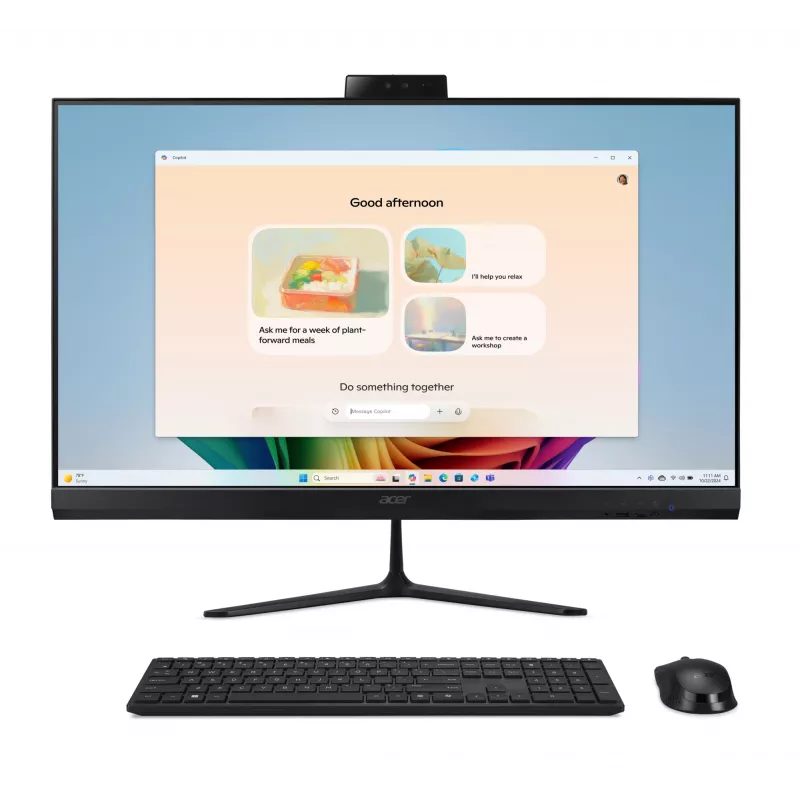Acer Aspire C27B AI AR7432 NL Copilot+ PC AMD Ryzen™ AI 5 350 68.6 cm (27 collas) 1920 x 1080 pikseļi All-in-One dators 32 GB DDR4-SDRAM 1 TB SSD Windows 11 Home Wi-Fi 6E (802.11ax) Melns