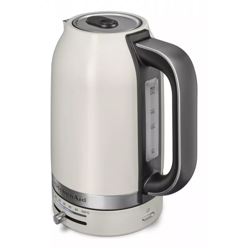 Elektriskā tējkanna KitchenAid 5KEK1701EPL 1.7 L 2400 W Melna, Nerūsējošais tērauds, Balta