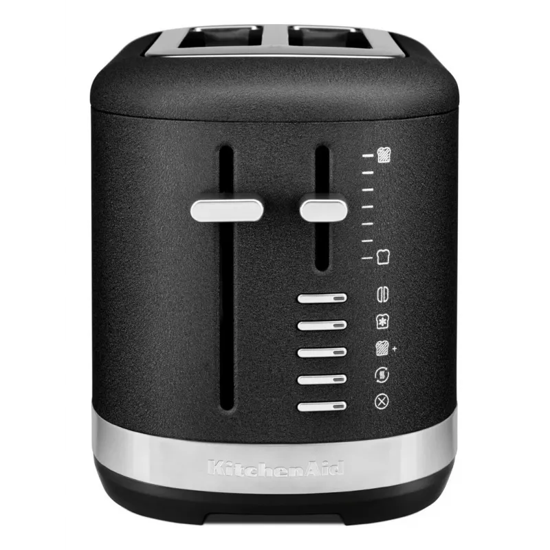 KitchenAid 859711684250 tosteris 7 2 šķēlēm 980 W Melns, Nerūsējošais tērauds