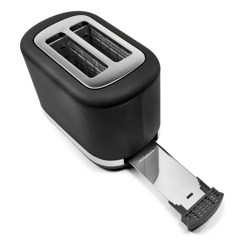 KitchenAid 859711684250 tosteris 7 2 šķēlēm 980 W Melns, Nerūsējošais tērauds