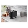 KitchenAid 859711684250 tosteris 7 2 šķēlēm 980 W Melns, Nerūsējošais tērauds