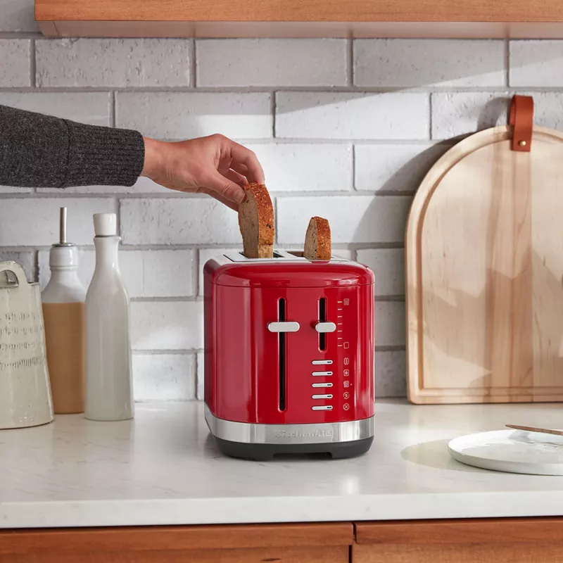 KitchenAid 5KMT2109EER 7 2 grauzdiņu vietas 980 W Melns, Sarkans, Nerūsējošais tērauds