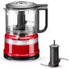 KitchenAid 5KFC3516EER 0.83 L 240 W Melns, Sarkans, Nerūsējošs tērauds