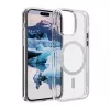 DBRAMANTE1928 IM61CL001854 – Caurspīdīgs un balts aizsargmaciņš Apple iPhone 15 Pro, 100% pārstrādāta plastmasa, MagSafe saderīgs
