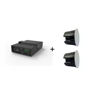 Vivolink Audio komplekts: 6.5 inch aktīvais zemfrekvences skaļrunis 40W + 2 x griestu skaļruņi (ierobežots komplekta piedāvājums) Melns Vadu 110 W