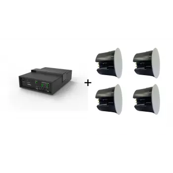 Vivolink Audiopack Subwoofer 6.5 + 4 x premium 40W griestu skaļruņi (Ierobežots komplekta piedāvājums) Melns Vadu 110 W
