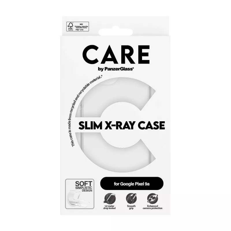 PanzerGlass CARE™ by ® X-Ray Case Google Pixel 9a, Vāciņš, Google, Google - New Pixel 8a 5G, Caurspīdīgs