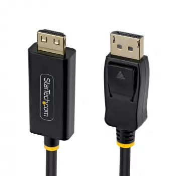 StarTech.com 2m DisplayPort uz HDMI adaptera kabelis ar satverošiem savienotājiem, 4K 60Hz, HDR, vienvirziena DP uz HDMI video pārveidotājs, DP dators uz HDMI monitoru