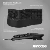 Incase Designed by Microsoft ergonomiskā tastatūra Office USB QWERTY angļu melna