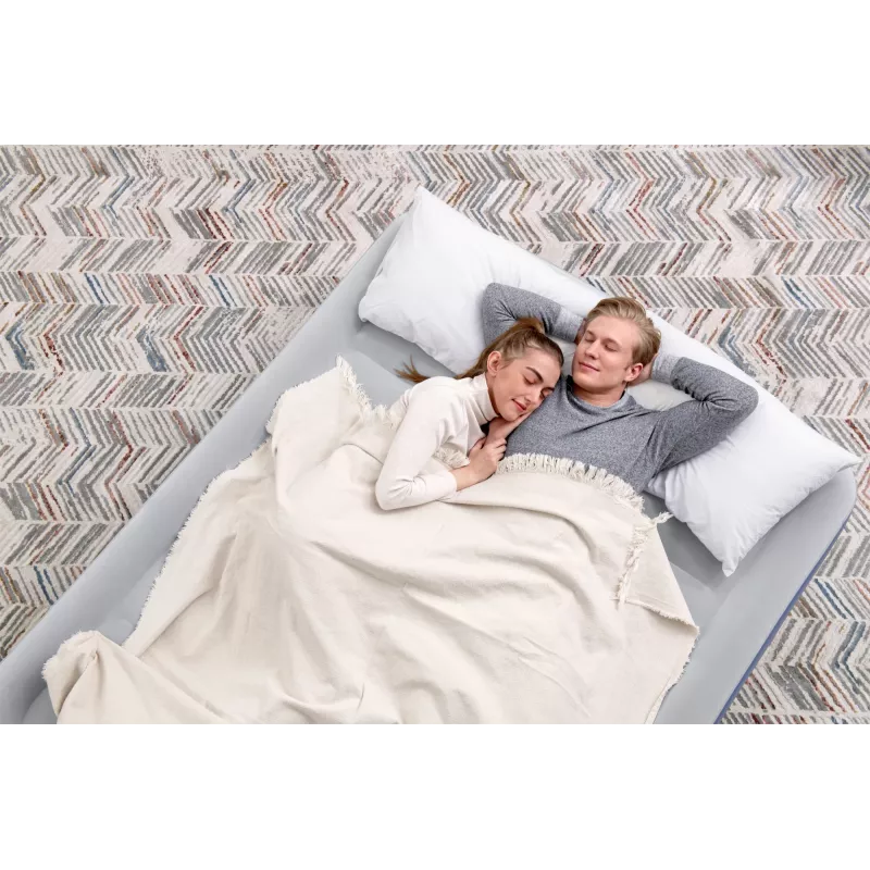 Bestway Tritech gaisa matracis Queen ar iebūvētu sūkni un pretmikrobu pārklājumu 2.03 m x 1.52 m x 51 cm