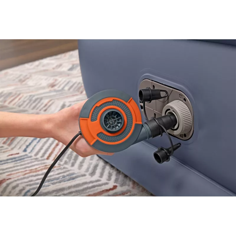 Bestway Tritech gaisa matracis Queen ar iebūvētu sūkni un pretmikrobu pārklājumu 2.03 m x 1.52 m x 51 cm