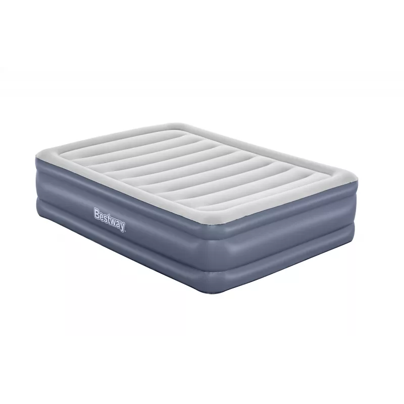Bestway Tritech gaisa matracis Queen ar iebūvētu sūkni un pretmikrobu pārklājumu 2.03 m x 1.52 m x 51 cm