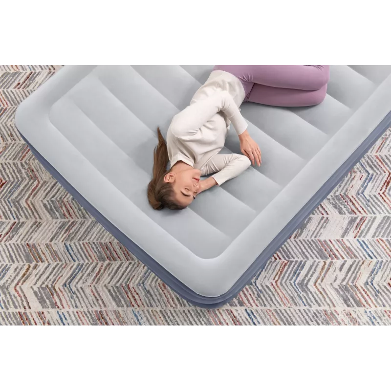 Bestway Tritech gaisa matracis Queen ar iebūvētu sūkni un pretmikrobu pārklājumu 2.03 m x 1.52 m x 51 cm