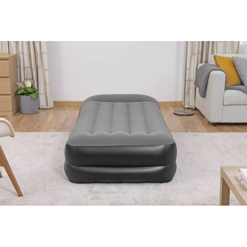 Bestway Tritech gaisa matracis Twin ar iebūvētu AC sūkni un pretmikrobu pārklājumu 1.91 m x 97 cm x 46 cm