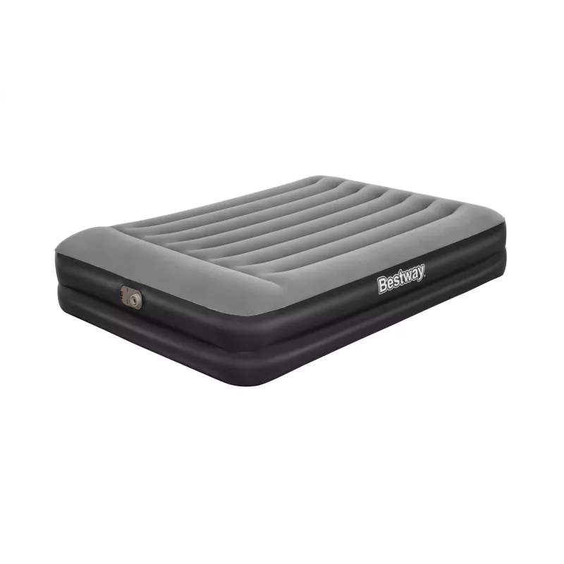 Bestway Tritech gaisa matracis Queen ar iebūvētu sūkni un pretmikrobu pārklājumu 2.03 m x 1.52 m x 46 cm