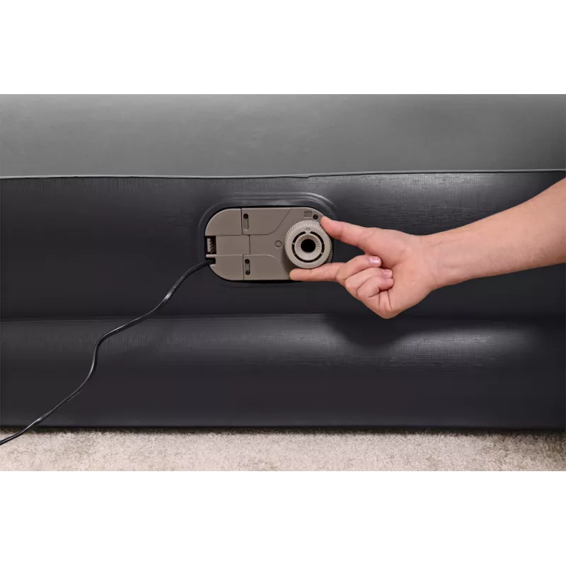 Bestway Tritech gaisa matracis Queen ar iebūvētu sūkni un pretmikrobu pārklājumu 2.03 m x 1.52 m x 46 cm