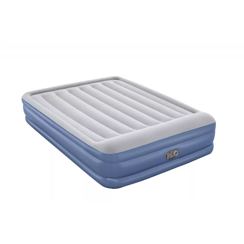 Bestway Tritech gaisa matracis Queen ar iebūvētu sūkni un pretmikrobu pārklājumu 2.03 m x 1.52 m x 46 cm