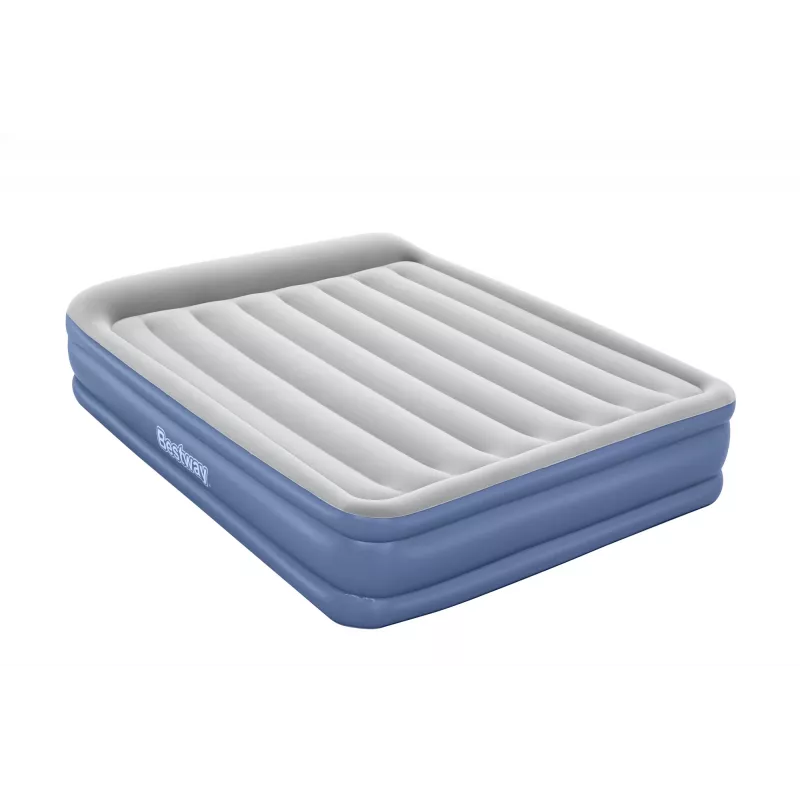 Bestway Tritech gaisa matracis Queen ar iebūvētu sūkni un pretmikrobu pārklājumu 2.03 m x 1.52 m x 46 cm