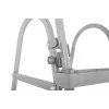 Bestway Flip & Lock kāpnes virszemes baseinam 1,07 m, Pelēkas, Metāls, 150 kg, 3 pakāpieni, 107 cm
