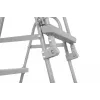 Bestway Flip & Lock kāpnes virszemes baseinam 1,07 m, Pelēkas, Metāls, 150 kg, 3 pakāpieni, 107 cm
