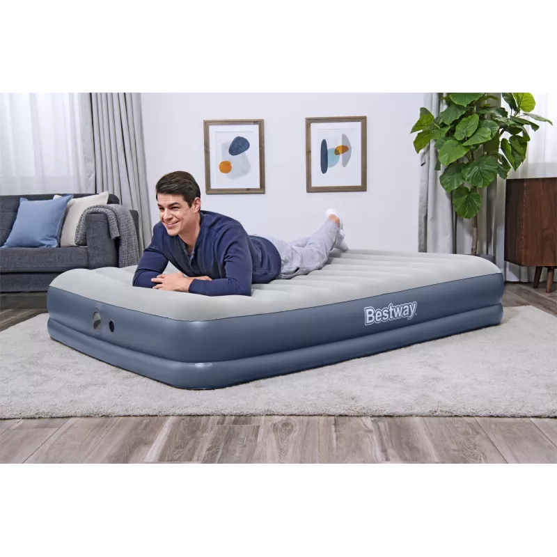 Bestway Tritech gaisa matracis Queen ar uzlādējamu sūkni 2.03 m x 1.52 m x 36 cm
