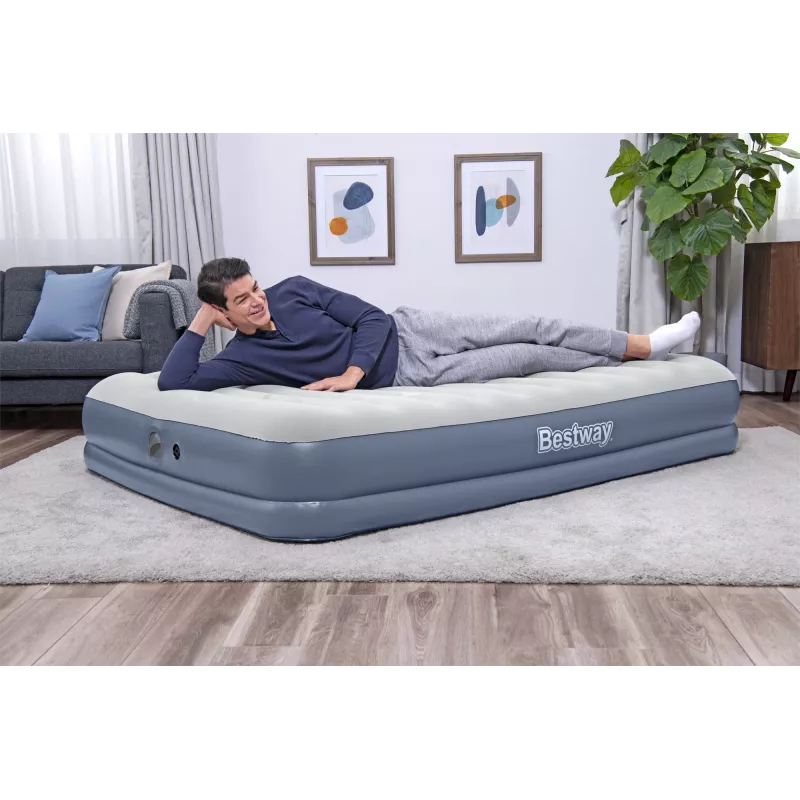 Bestway Tritech gaisa matracis Queen ar uzlādējamu sūkni 2.03 m x 1.52 m x 36 cm