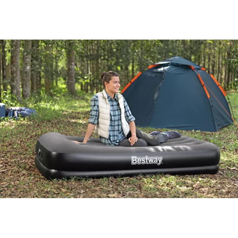 Bestway Tritech Twin gaisa matracis ar iebūvētu USB sūkni 1.91 m x 97 cm x 36 cm
