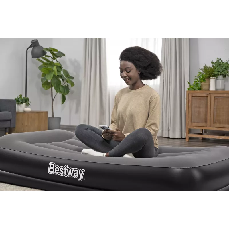 Bestway Tritech Twin gaisa matracis ar iebūvētu USB sūkni 1.91 m x 97 cm x 36 cm