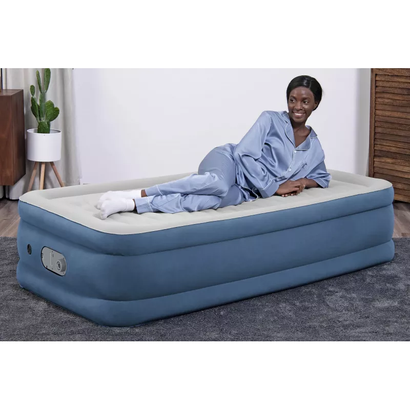 Bestway AlwayzAire Twin gaisa matracis ar iebūvētu dubulto sūkni 1,91 m x 97 cm x 46 cm